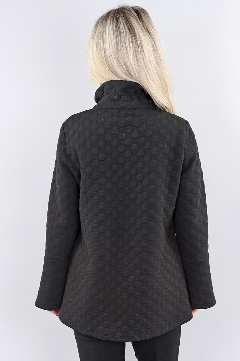Ls Jacket - Wired Collar in Ivory or Black – Lightweight ls jacket - wired collar – Image 2