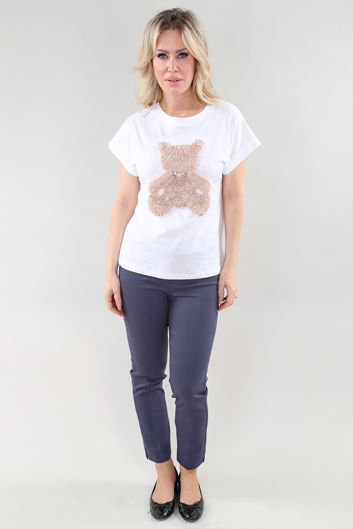 Ss Tee-3D Bear in Black Tee Jersey - Image 2