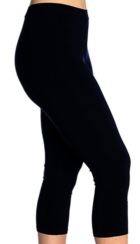 Capri Legging in Black Legging Black Bamboo