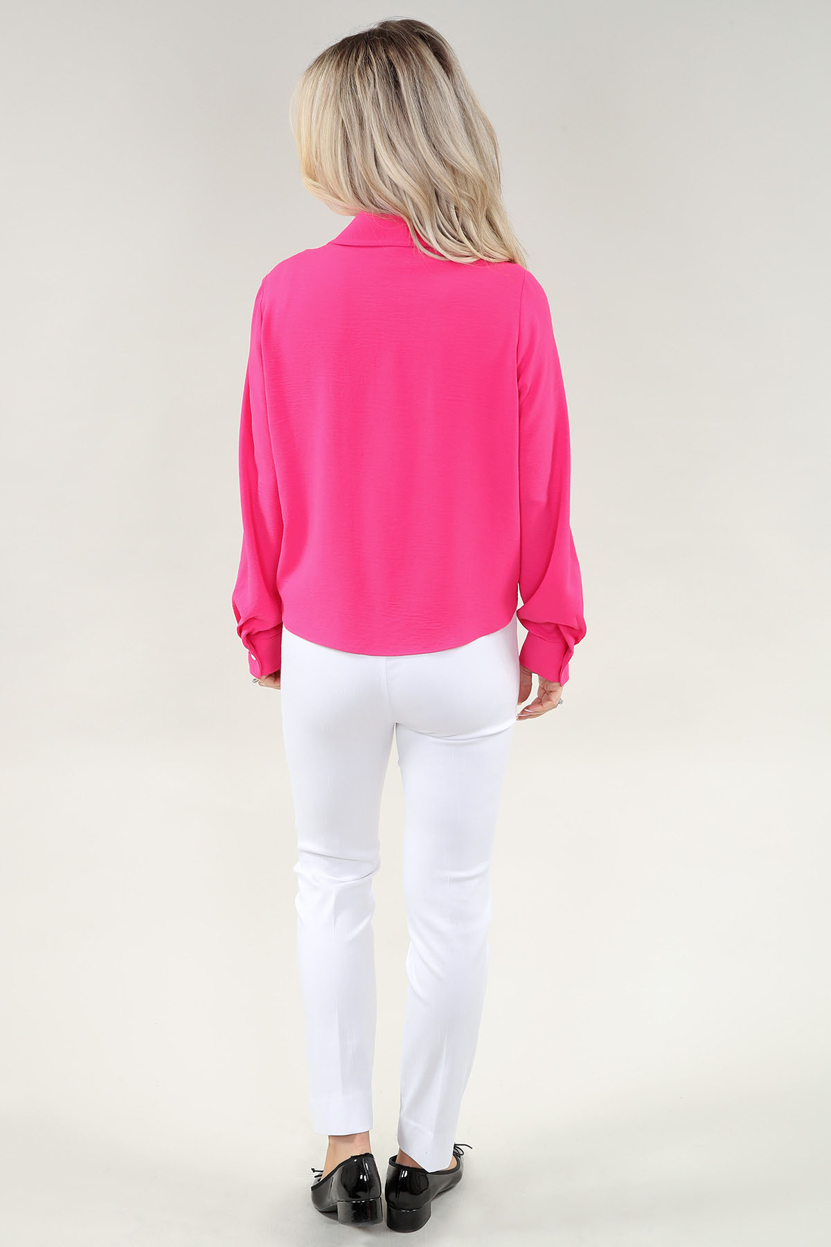 ML chemise - à nouer devant en fuchsia chemise Safari - Image 3