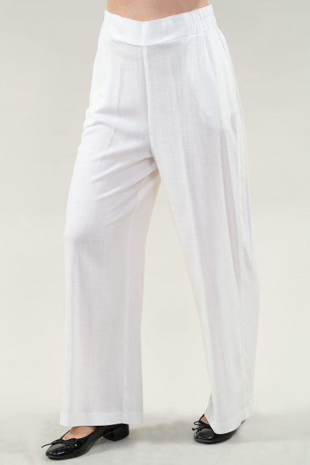 Wide Leg pantalon With Pouckets en noir pantalon lin