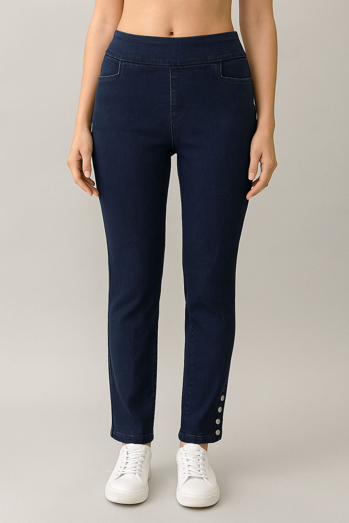 Jeans W - Snaps & Pkts en A/S Dark bleu Wash Jeans Stretch denim (bleu)
