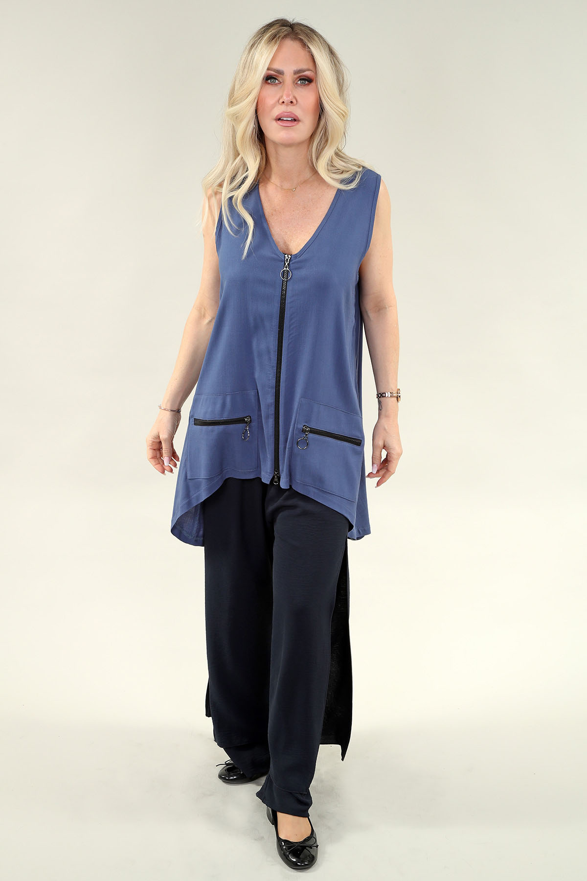 Pantalon en denim - Délavage noir - Image 3