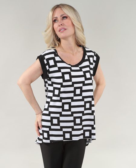 Haut superposé à mancherons