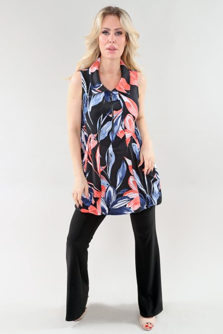 Tunique sans manches à glissière