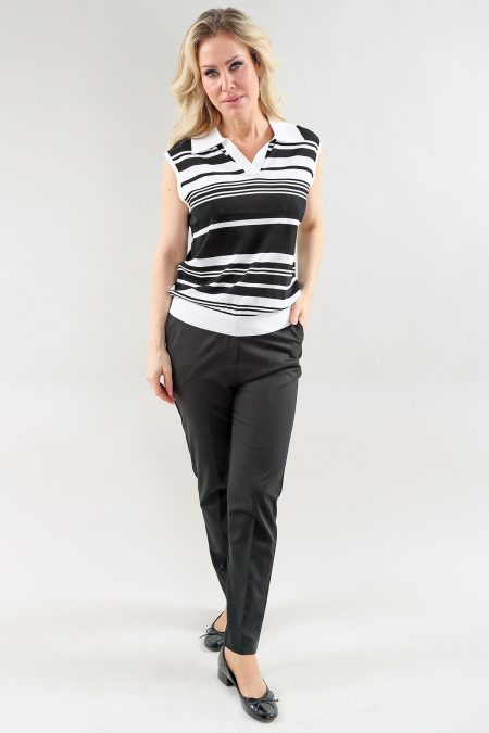 Tunique sans manches - Encolure en V - Tricot ITY sable