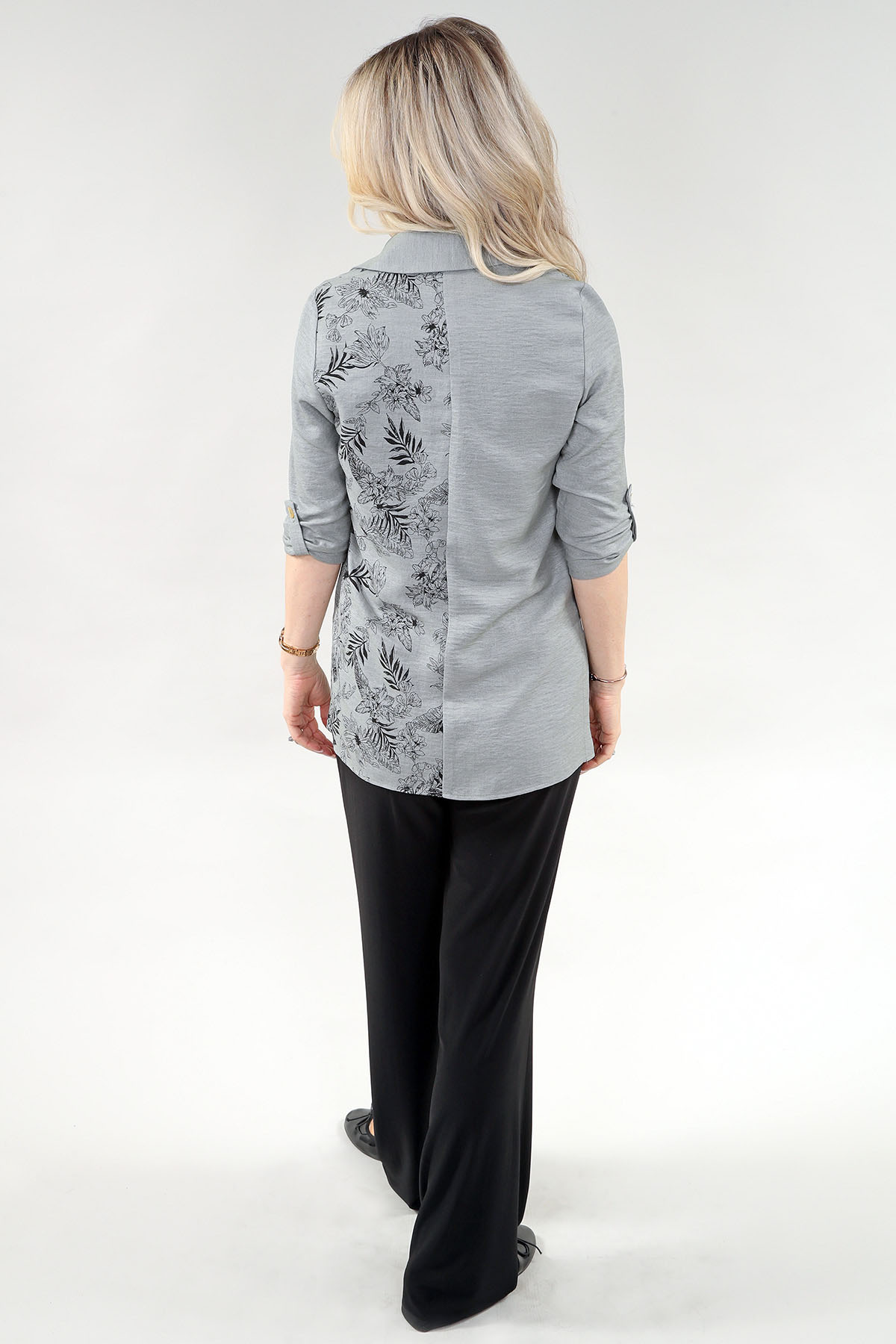 Chemise à manches 3/4 - Corail - Tissu Air Flow – Image 3