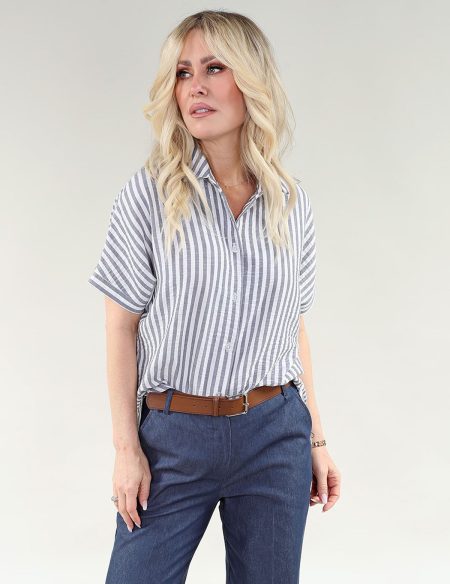 Chemise superposée à manches courtes