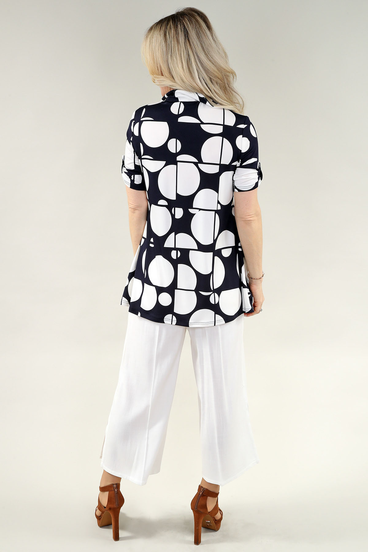 Tunique à manches au coude avec glissière - Image 3