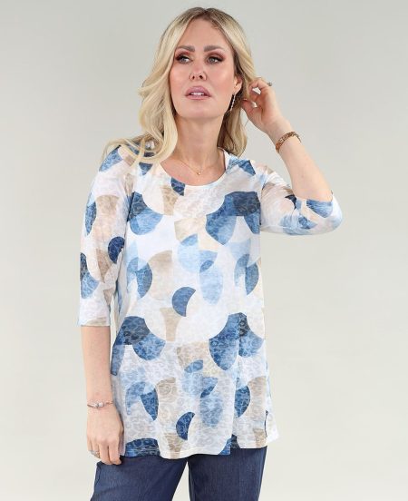 Haut sans manches - Encolure en V - Double épaisseur - Tricot ITY sable