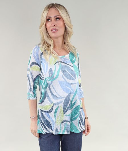 Haut sans manches - Encolure en V - Double épaisseur - Tricot ITY corail