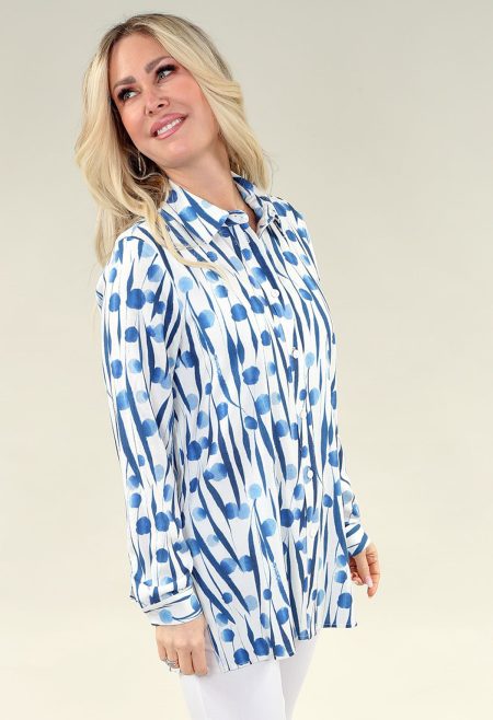 Tunique sans manches - Encolure en V - Tricot ITY marine