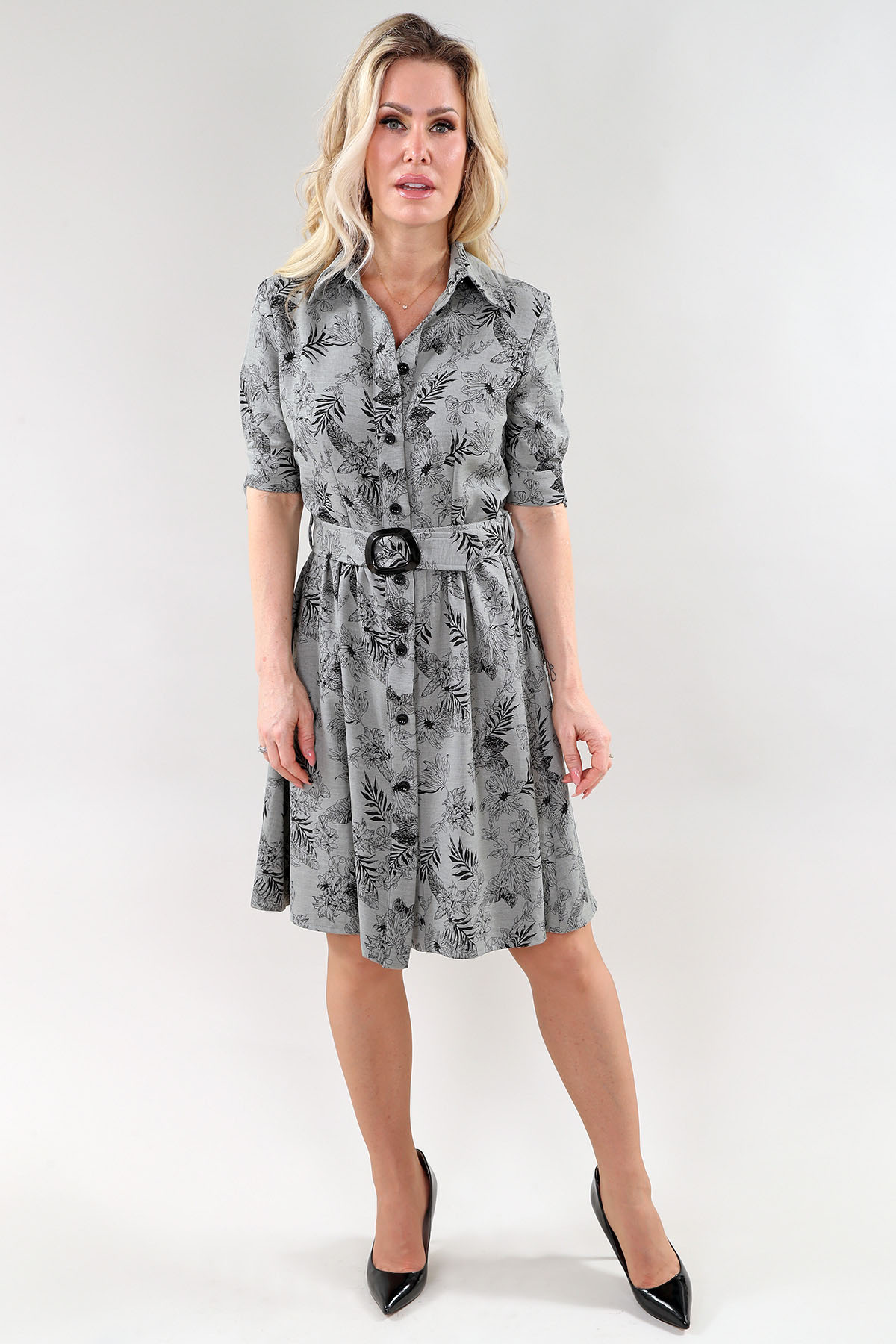 Robe à étages sans manches en mousseline non doublée