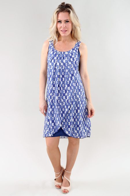 Robe sans manches en lin avec poches