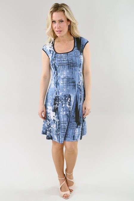 Robe à mancherons non doublée