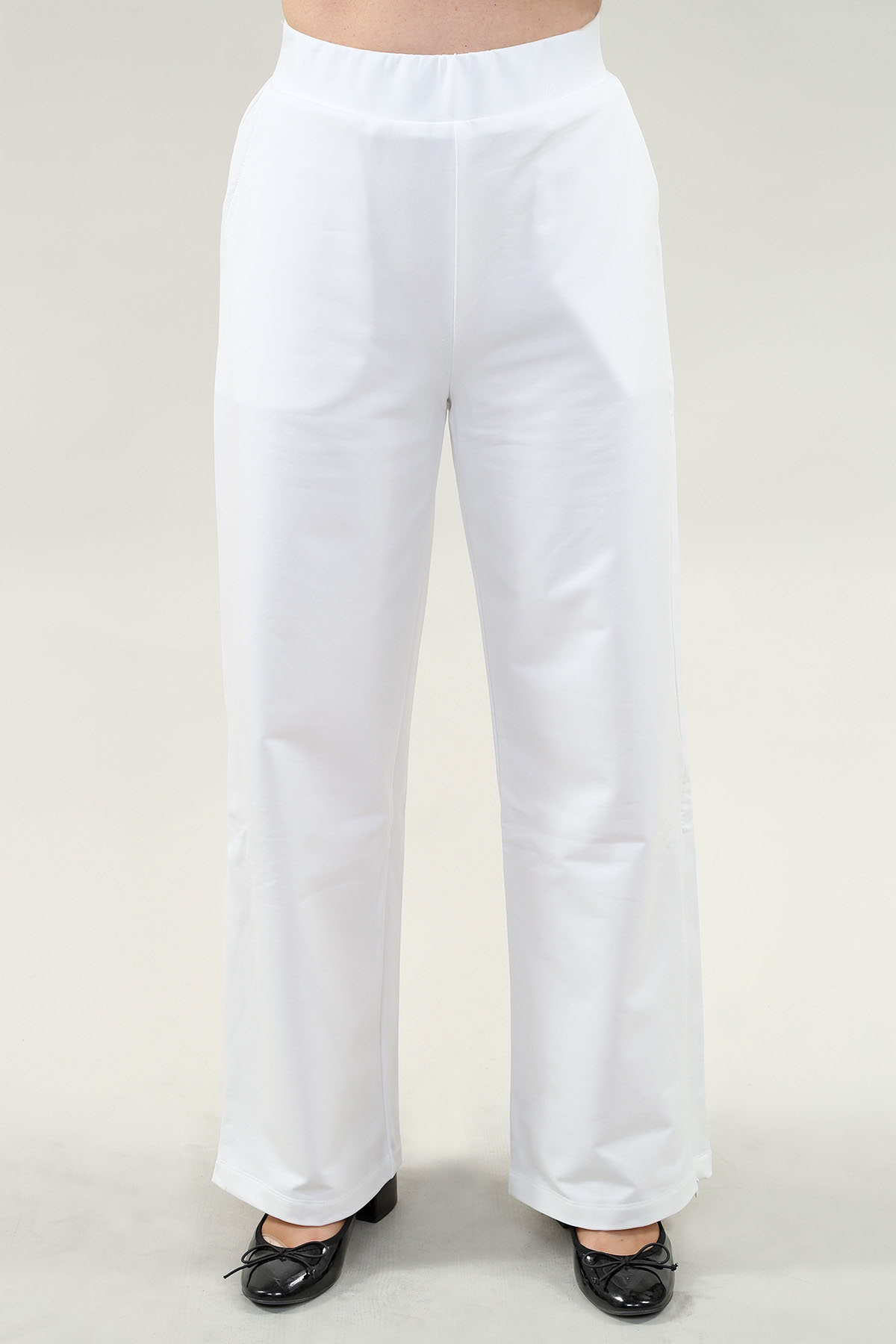 Pantalon à jambes larges avec poches