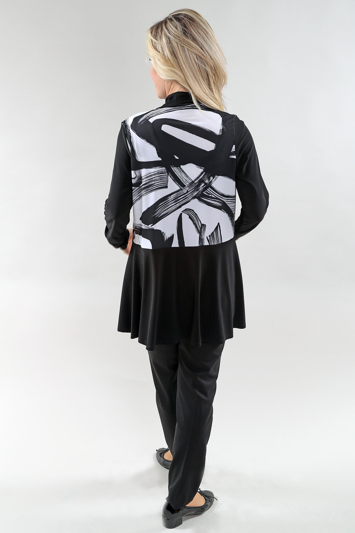 Cardigan à manches longues imprimé multicolore – Image 2