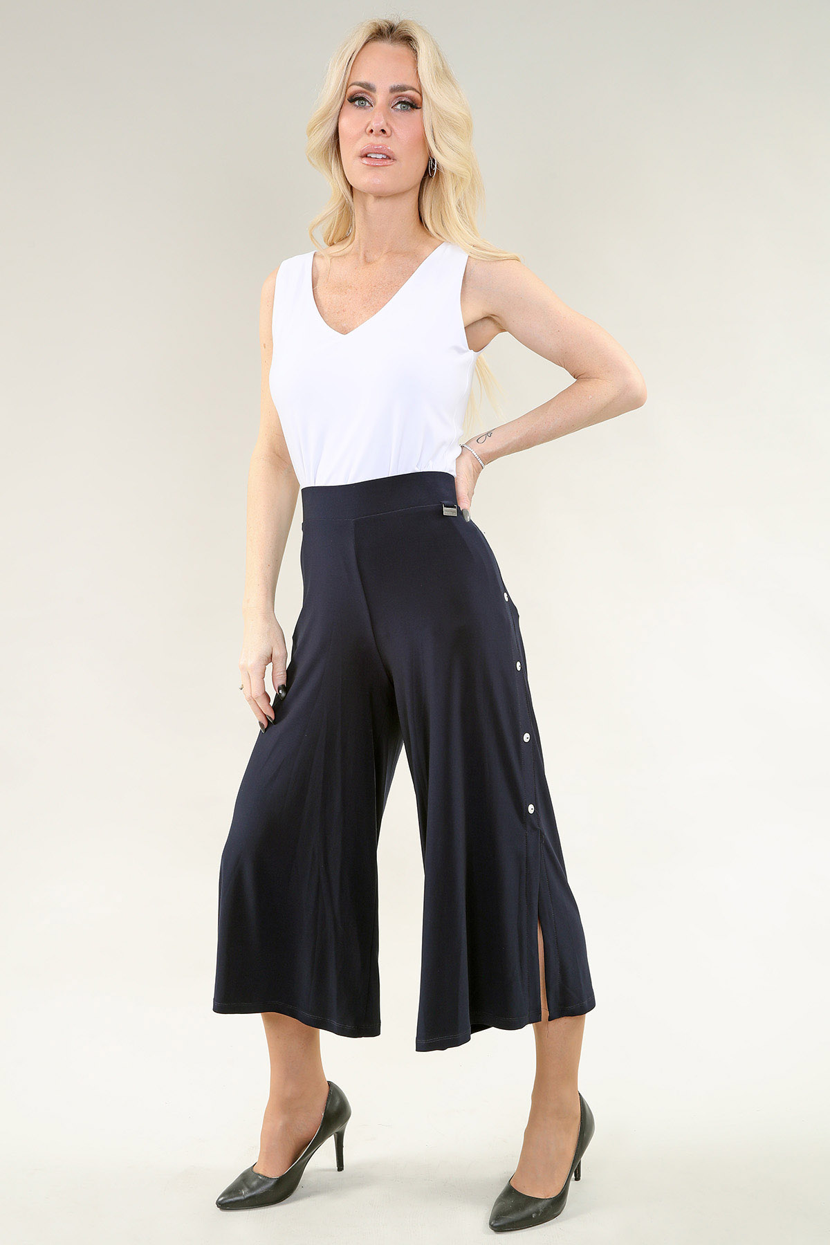 Camisole, double layer réversible – ITY (Black), Noir, Marine, Taupe, Bourgogne ou Gris
