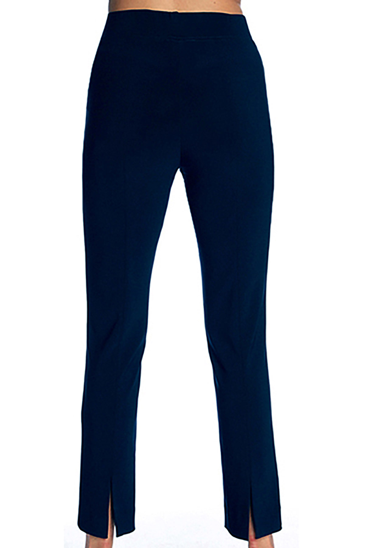 Pantalon sans poches – Contrecollé Polyester, Noir, Marine, Bourgogne, Gris, Expresso ou Sable – Image 3