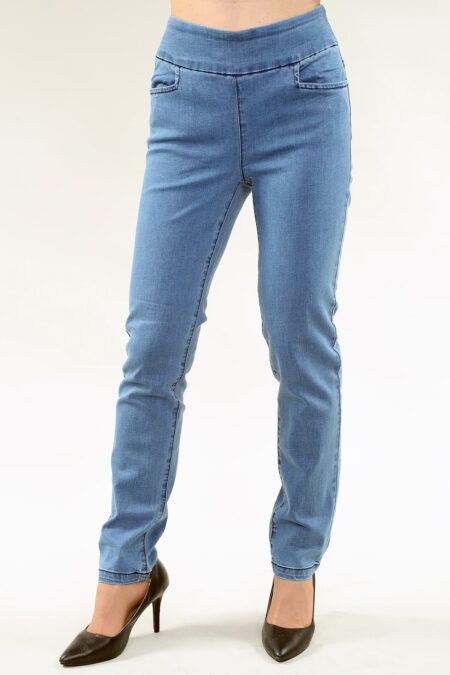 Jeans with Pockets in A/S Light Blue Wash Pant STRETCH DENIM