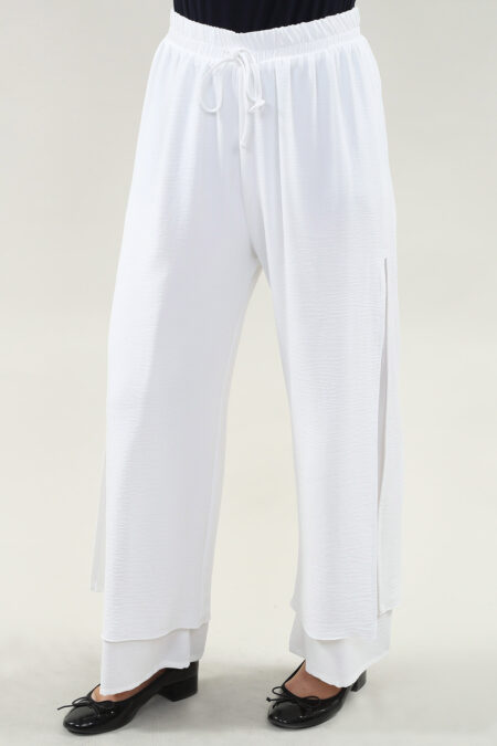Wide Leg Pant in Black or Ivory or Denim or Taupe or Navy Pant Air Flow