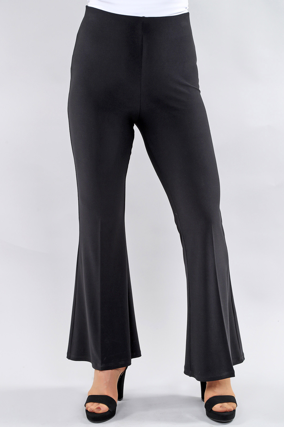 Flared Pant no Pockets in Black or Navy or Espresso or Burgundy or Grey or Sand Pant ITY