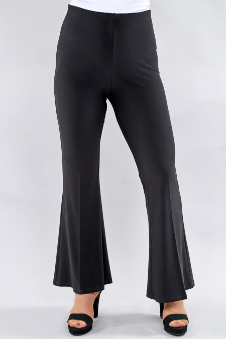 Pantalon, flared sans poches – ITY, Noir, Marine, Expresso, Bourgogne, Gris ou Sable