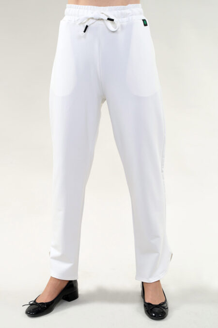 Pant Elastic Waist with Pockets in A/S Ivory or Black Pant Cotton