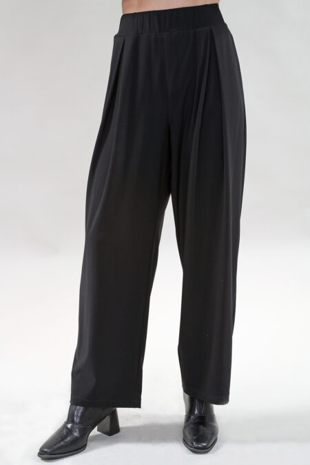Pantalon, jambe large, poches – Barcelona, Noir ou Marine