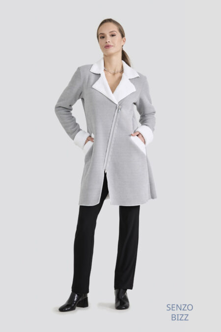 Jacket in Grey Mix Jacket Heavy Fleece